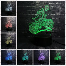 Lade das Bild in den Galerie-Viewer, Motorcross 3D LED Lampe mit Farbwechsel kaufen

